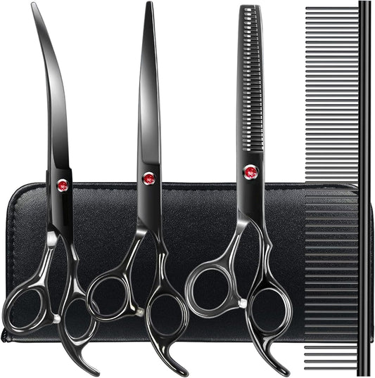 Professional Pet Grooming Scissors Kit