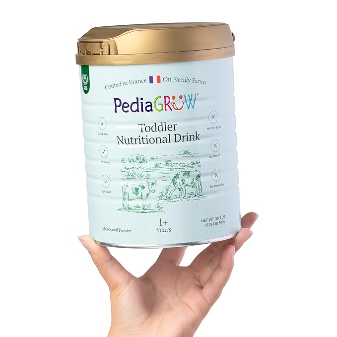 Premium European Toddler Nutritional Milk Drink Powder | Made in France, Grass-Fed Milk | DHA, Iron & Protein | Non-GMO | Great for Smoothies & Picky Eaters | 1 Year and Older - 28.2 Oz