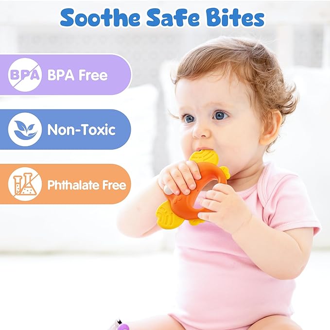 Baby Rattles 0-6 Months | Sensory Toys for Infants 6-12 Month, Wrist Rattle Socks, Foot Finder & Teething Toys | Newborn Toys Gift for Boys and Girls, Baby Shower Gifts Christmas Stocking Stuffers