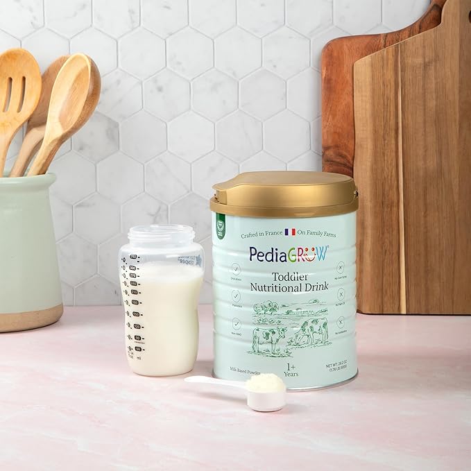 Premium European Toddler Nutritional Milk Drink Powder | Made in France, Grass-Fed Milk | DHA, Iron & Protein | Non-GMO | Great for Smoothies & Picky Eaters | 1 Year and Older - 28.2 Oz