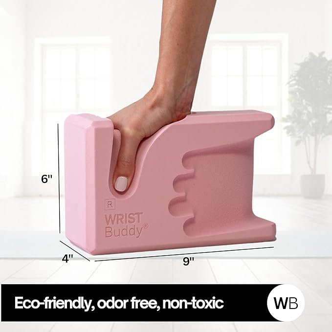 WRISTBuddy® Yoga Blocks 2-Pack (Left + Right) — Ergonomic, Hand-Shaped EVA Blocks for Wrist Relief & Better Grip | Doctor-Designed Support for Yoga, Pilates, Handstands, Push-Ups & Rehab