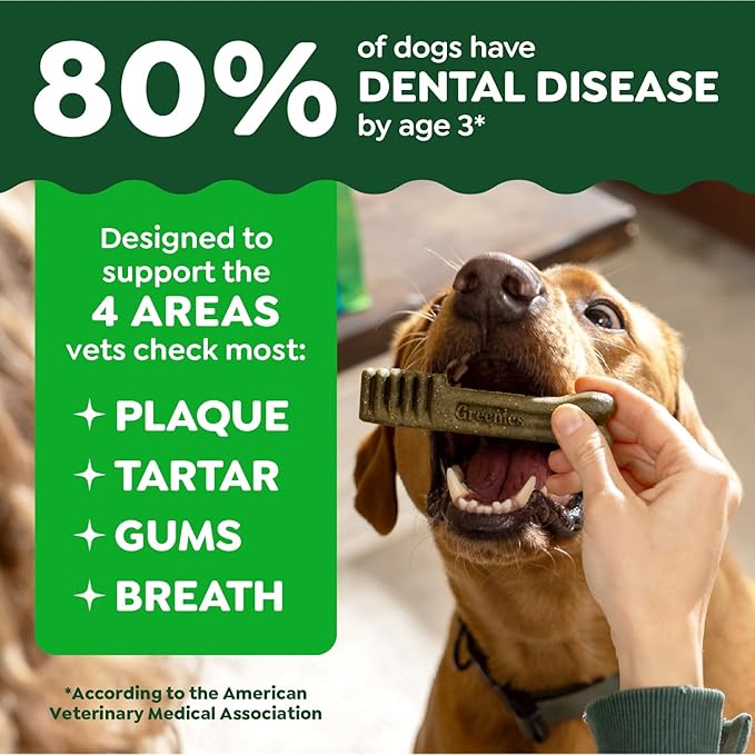 Greenies Original Large Dental Dog Treats, 36 oz. Pack (24 Treats)
