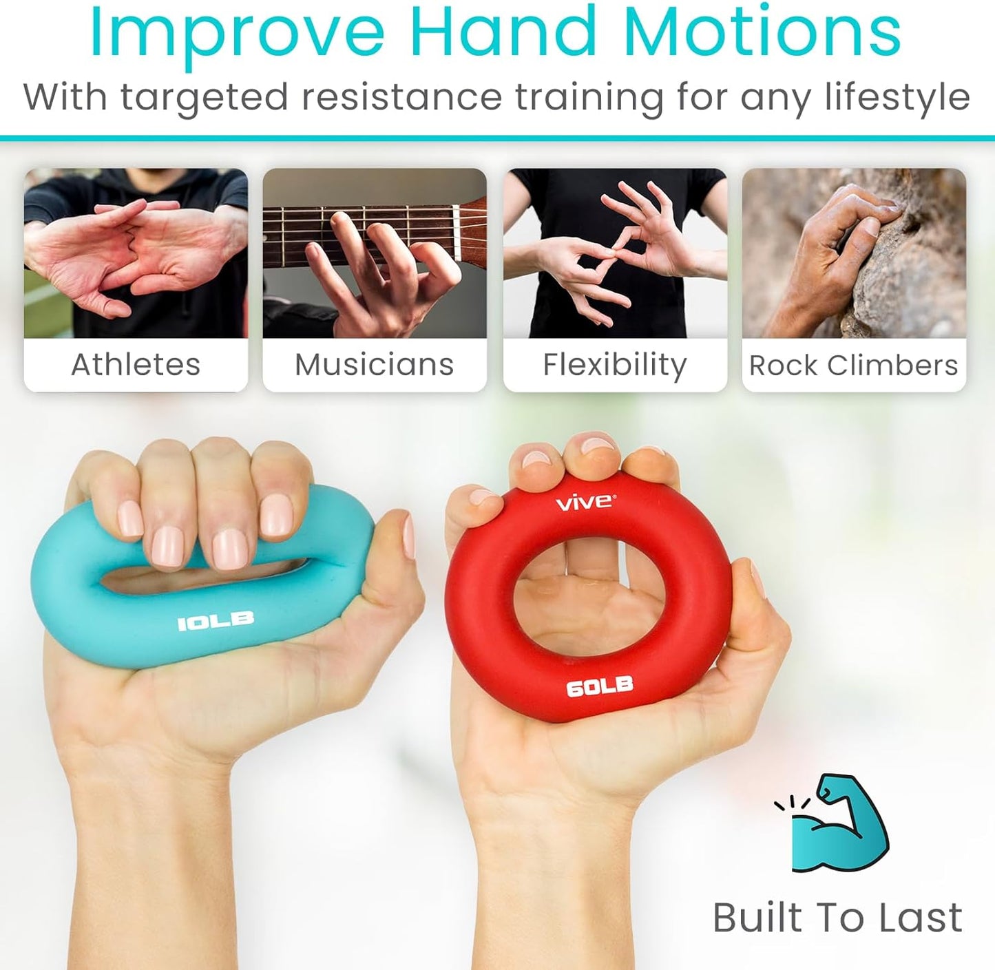 Hand Grip Strengthener Ring – Finger & Forearm Training Tool