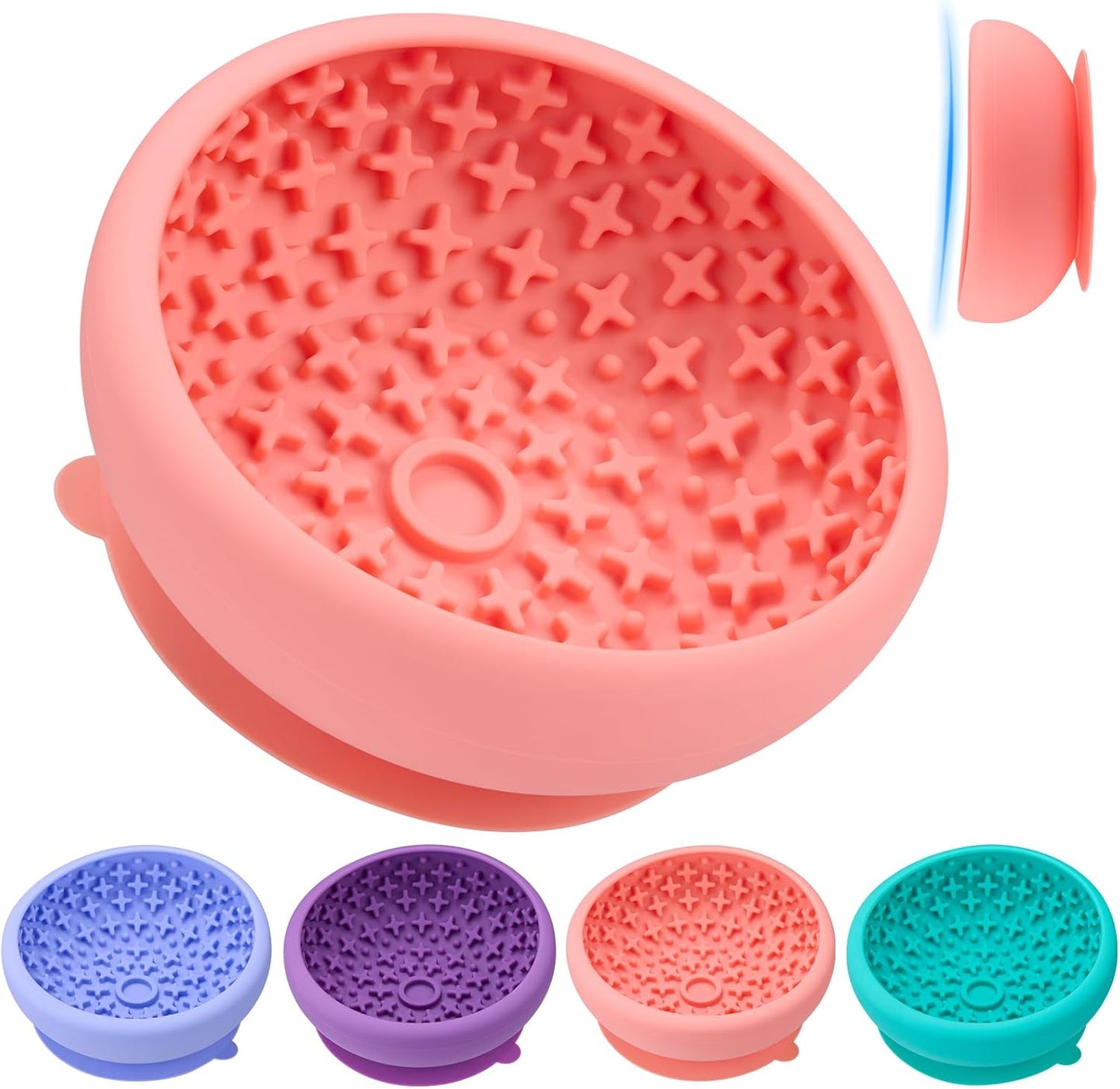 Silicone Slow Feeder Lick Bowl with Suction Base