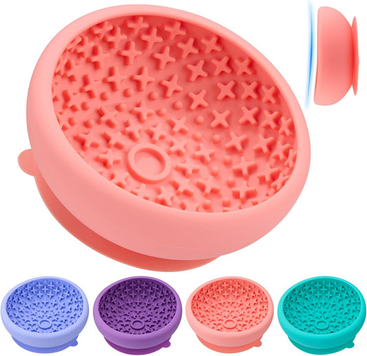 Silicone Slow Feeder Lick Bowl with Suction Base