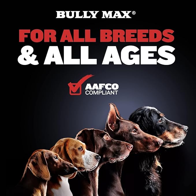 Bully Max 2-in-1 Muscle Builder Chewable Tablets for Dogs - Puppy & Dog Vitamins, Supplements for Muscle Gain & Growth - Canine Multivitamins Essentials for All Breeds & Ages - 60 Tabs, 2 Bottles