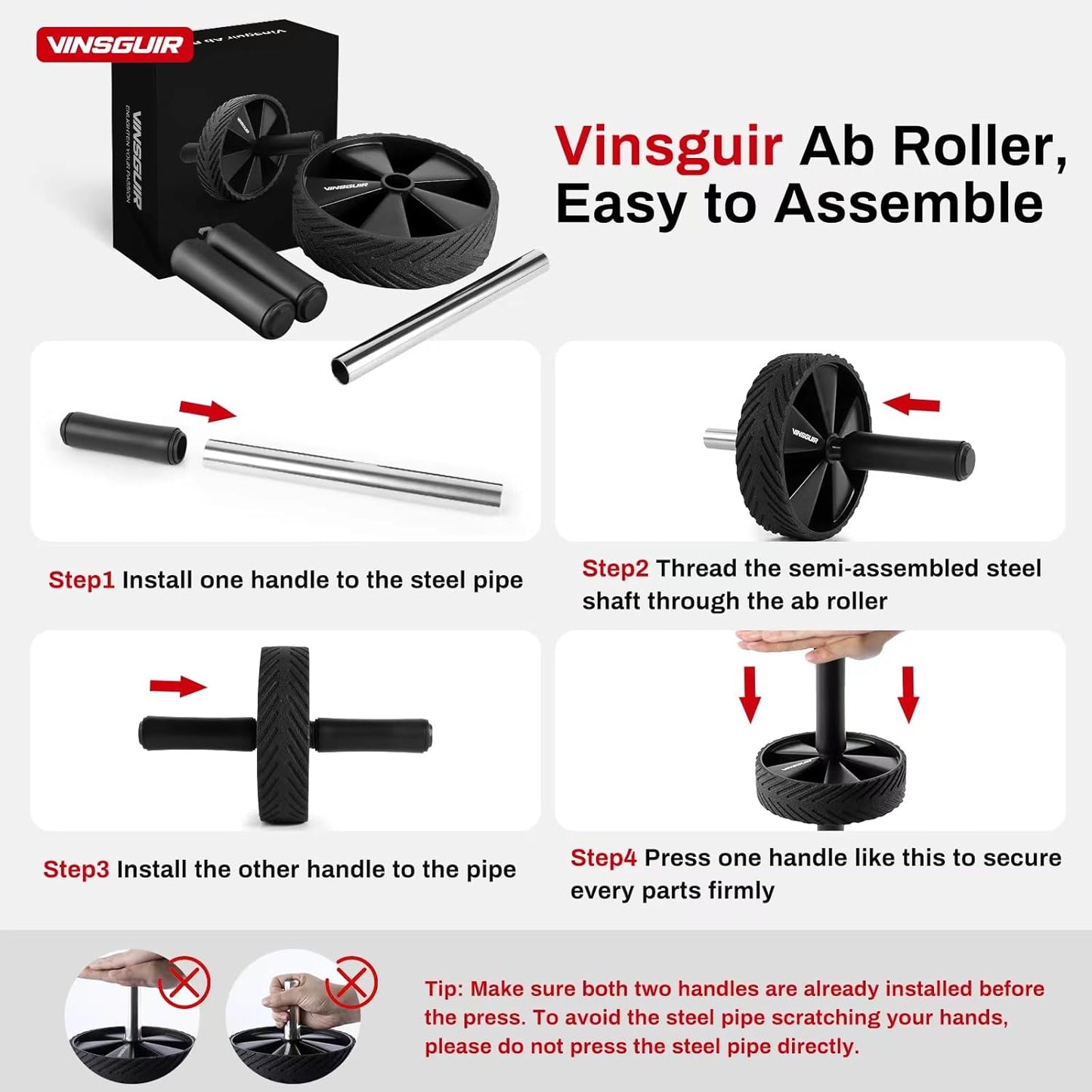 Ab Roller Wheel for Core Strength Training