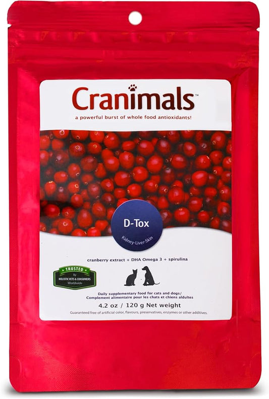 Cranimals D-Tox Supplement for Dogs, 4.2 oz