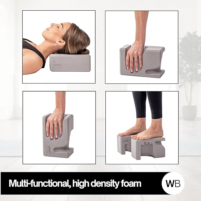 WRISTBuddy® Yoga Blocks 2-Pack (Left + Right) — Ergonomic, Hand-Shaped EVA Blocks for Wrist Relief & Better Grip | Doctor-Designed Support for Yoga, Pilates, Handstands, Push-Ups & Rehab
