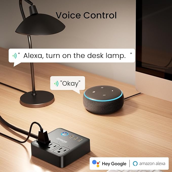 Smart Power Strip with USB – WiFi Surge Protector for Smart Home