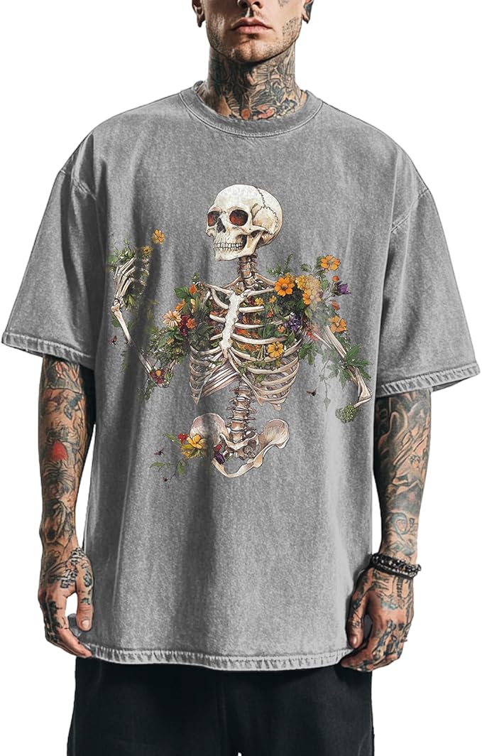 Mens Dragon Grpahic T-Shirts Short Sleeve 100% Cotton Crewneck Big and Tall Outdoor Summer Quick Dry Undershirts