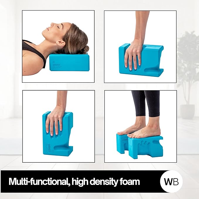 WRISTBuddy® Yoga Blocks 2-Pack (Left + Right) — Ergonomic, Hand-Shaped EVA Blocks for Wrist Relief & Better Grip | Doctor-Designed Support for Yoga, Pilates, Handstands, Push-Ups & Rehab