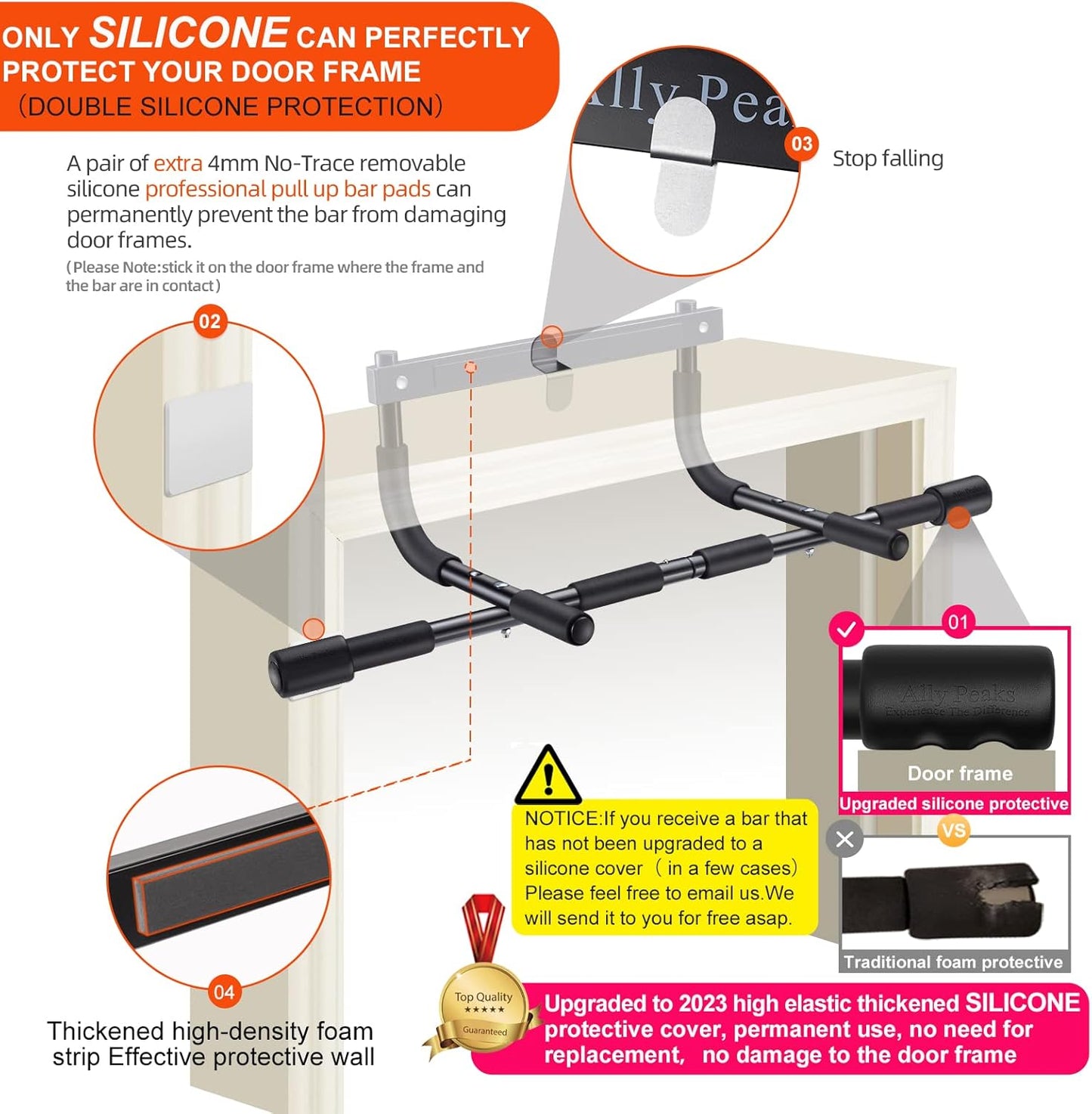 Doorway Pull Up Bar for Upper Body Strength Training
