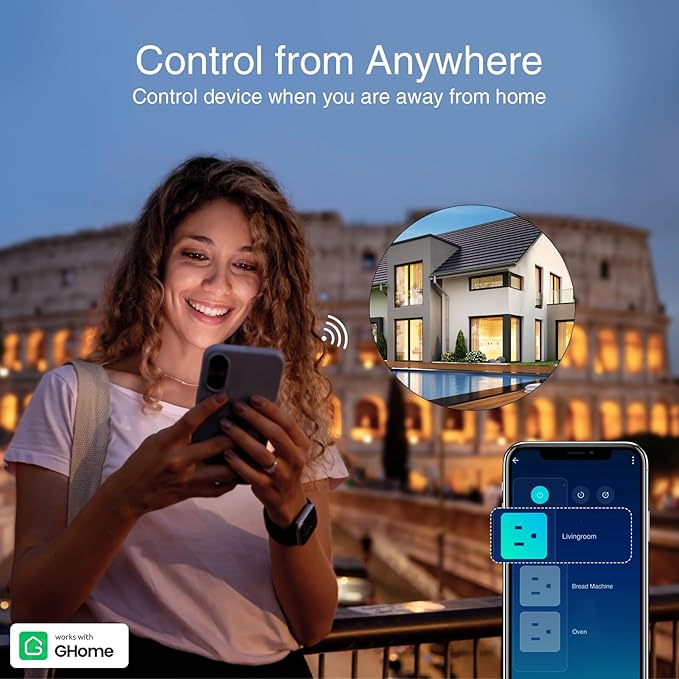 Smart Power Strip with USB – WiFi Surge Protector for Smart Home
