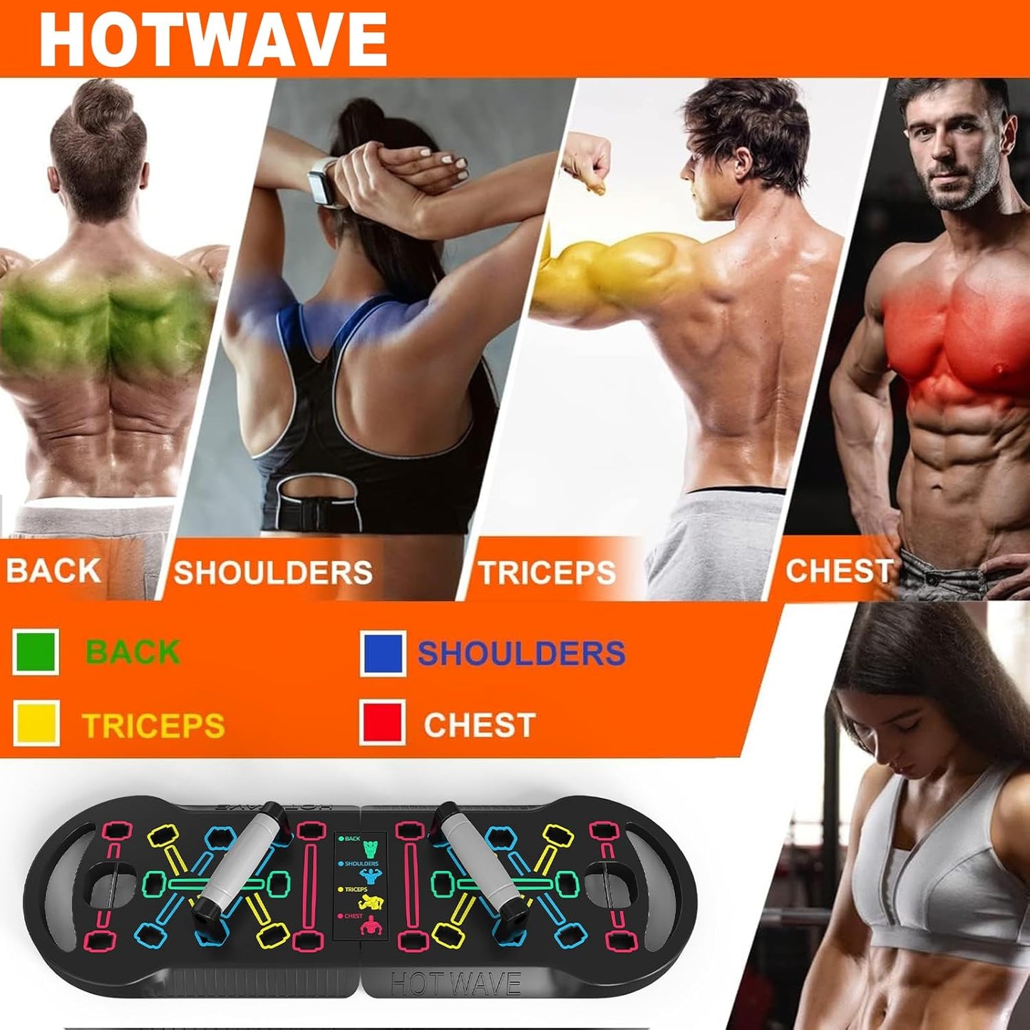 20-in-1 Push Up Board for Full Body Strength Training