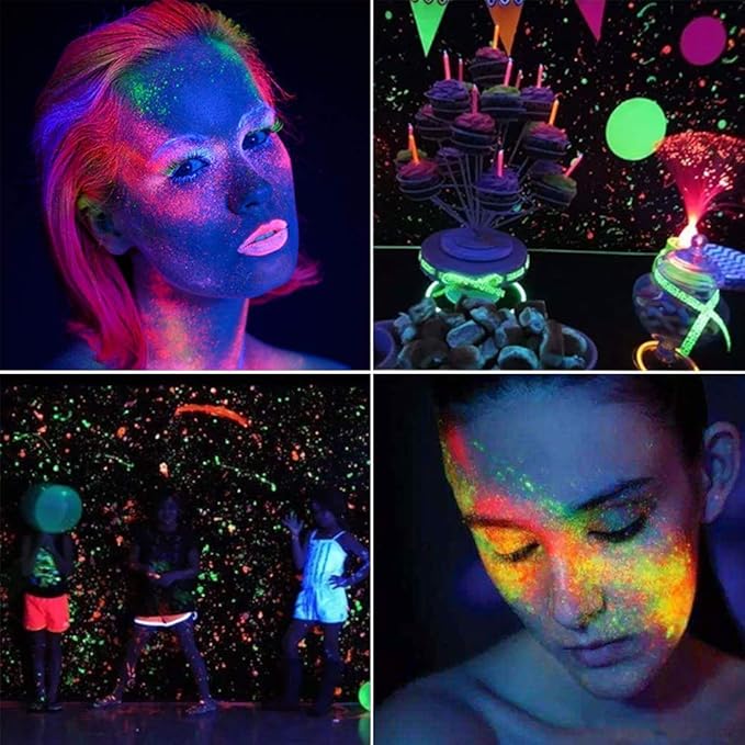 10W LED Black Lights,Blacklight Flood Light with Plug IP66 Waterproof,Outdoor Blacklight for Halloween Dance Party, Glow in The Dark, Aquarium, Body Paint, Fluorescent Poster, 5 Pack