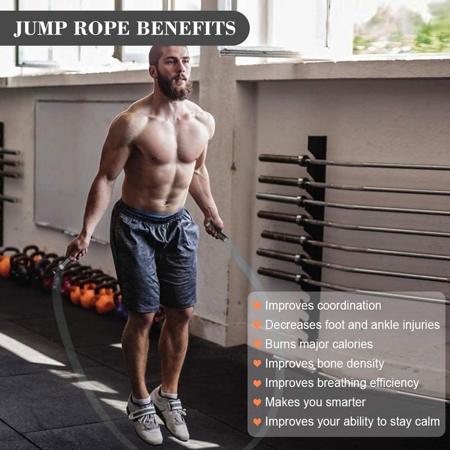Adjustable Speed Jump Rope for Cardio Training