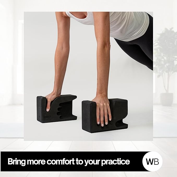 WRISTBuddy® Yoga Blocks 2-Pack (Left + Right) — Ergonomic, Hand-Shaped EVA Blocks for Wrist Relief & Better Grip | Doctor-Designed Support for Yoga, Pilates, Handstands, Push-Ups & Rehab