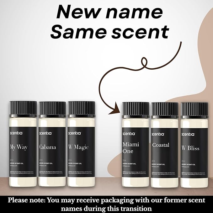 Scentia Hotel Diffuser Oil | Aromatherapy Fragrances Inspired by 5-Star Hotels | Luxurious Scents Gift Set - 3 x 20ml Bottles Set - The 1 Hotel Miami, W Hotels - Thanksgiving & Holiday Gift