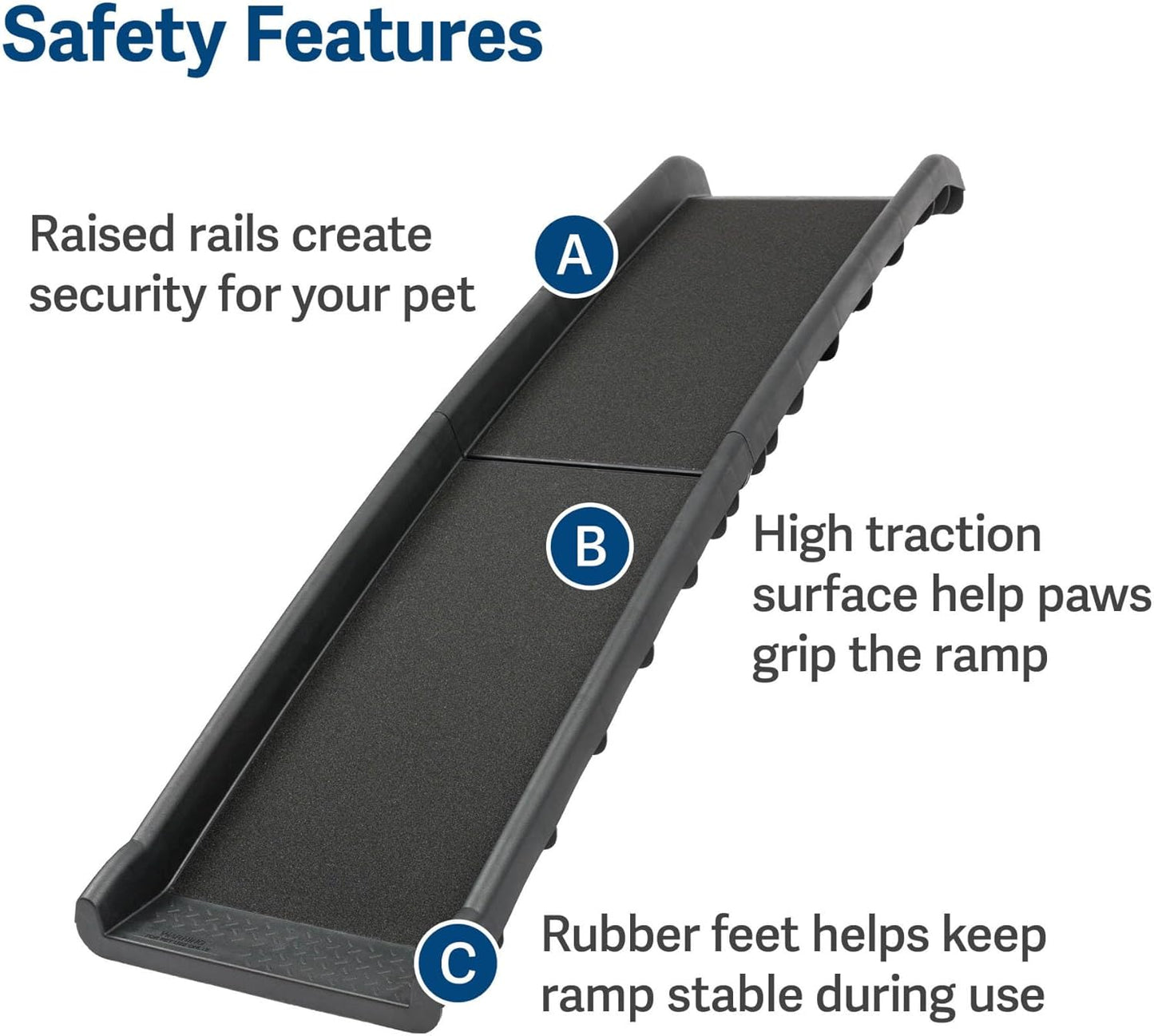 Foldable Dog Car Ramp for SUVs & Trucks – Portable Pet Travel Ramp