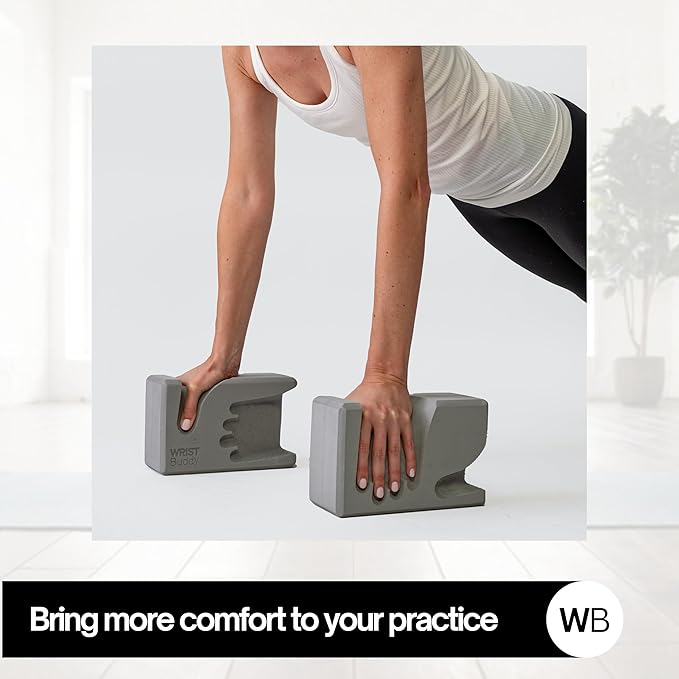 WRISTBuddy® Yoga Blocks 2-Pack (Left + Right) — Ergonomic, Hand-Shaped EVA Blocks for Wrist Relief & Better Grip | Doctor-Designed Support for Yoga, Pilates, Handstands, Push-Ups & Rehab