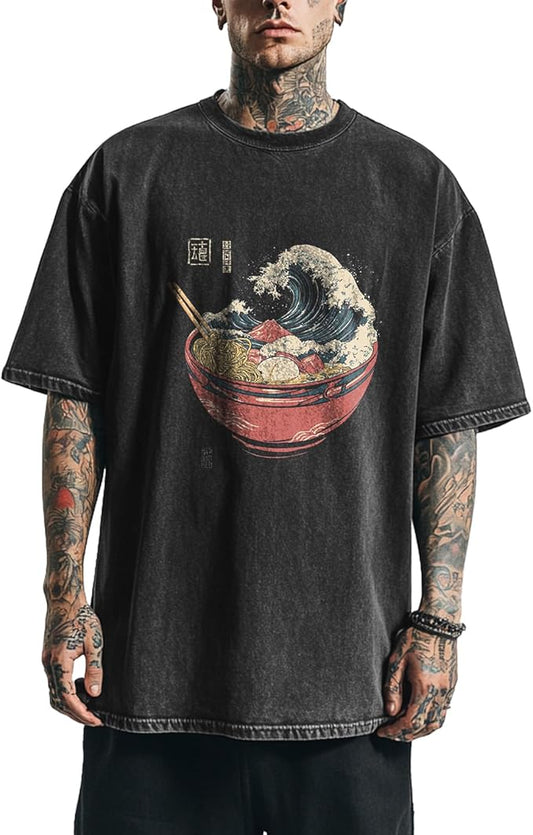 Mens Dragon Grpahic T-Shirts Short Sleeve 100% Cotton Crewneck Big and Tall Outdoor Summer Quick Dry Undershirts
