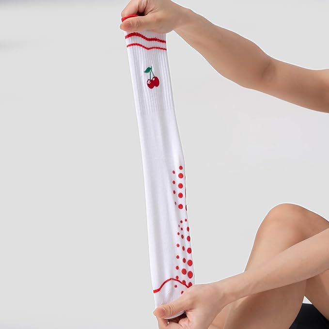 CoolMate Pilates Socks with Grips for Women, Yoga Socks, Crew Non Slip Women for Barre, Pilates Gifts