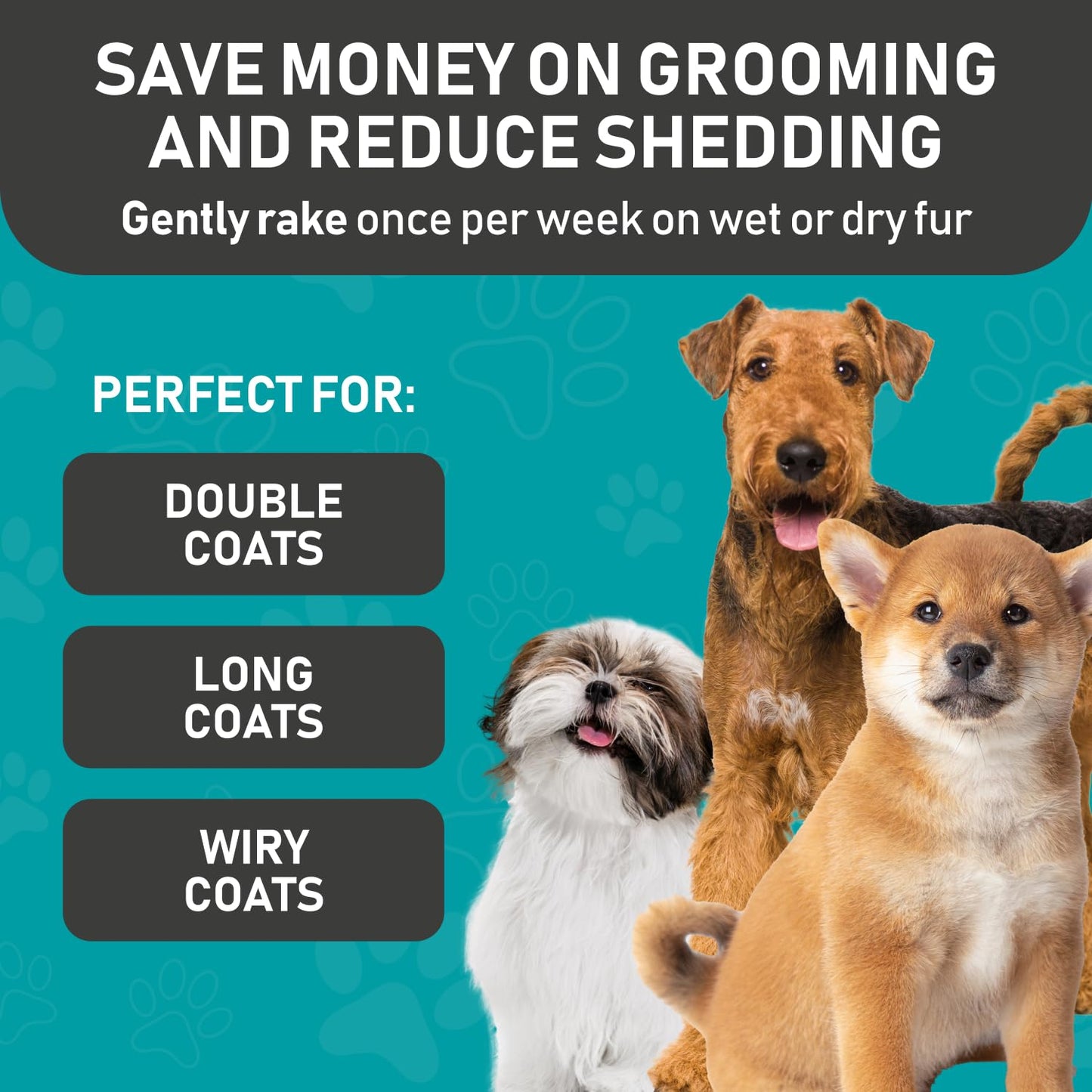 Pet Grooming Brush & Gloves Set – Deshedding & Massage Kit for Dogs & Cats