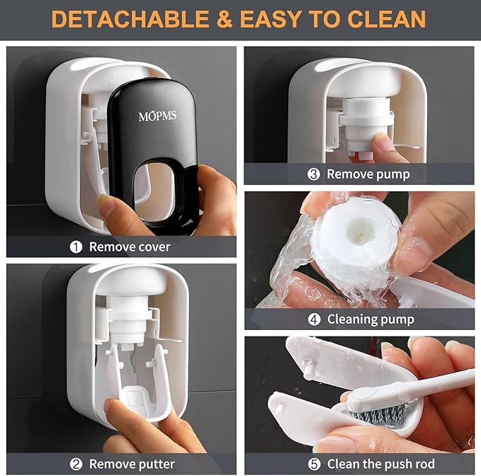 Automatic Toothpaste Dispenser – Wall Mounted Hands-Free Toothpaste Squeezer for Bathroom