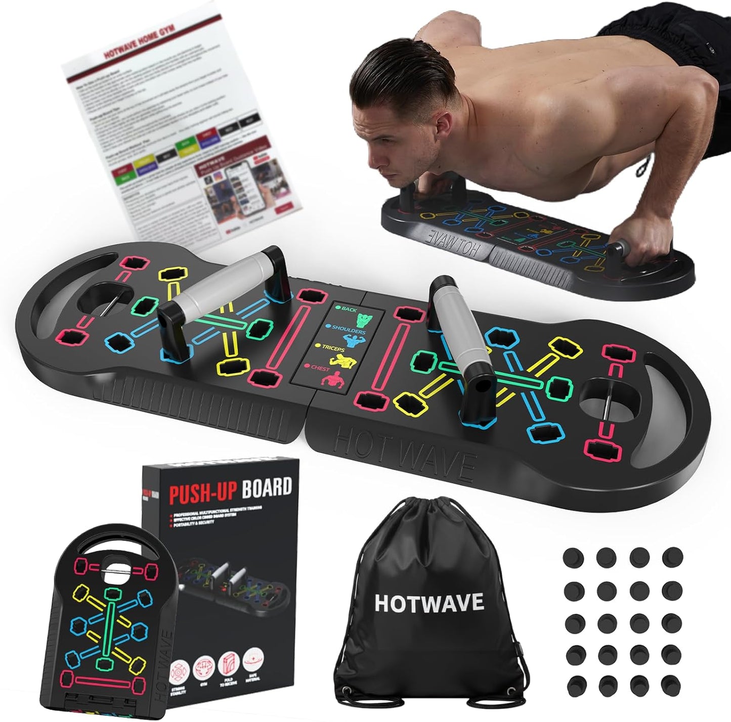20-in-1 Push Up Board for Full Body Strength Training