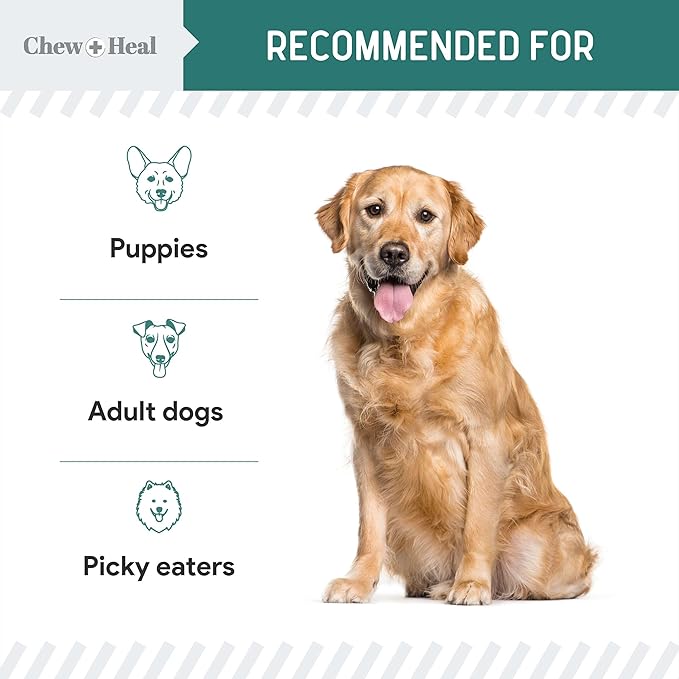 12-in-1 Multivitamin for Dogs - 120 Puppy and Senior Dog Vitamin and Supplement Soft Chews for Hip and Joint - Advanced Formula with Glucosamine, Omega 3,6,9, Vitamins, Probiotics, and More
