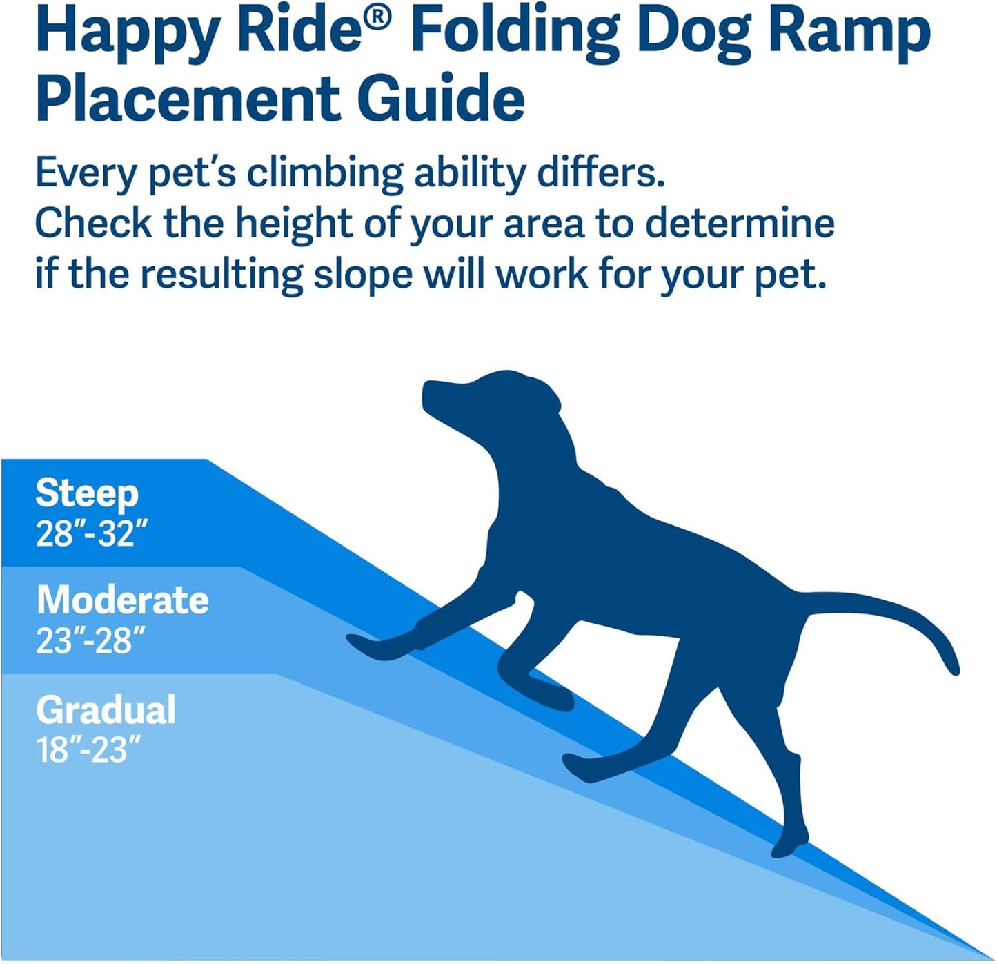 Foldable Dog Car Ramp for SUVs & Trucks – Portable Pet Travel Ramp
