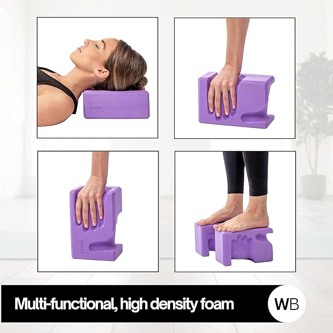 WRISTBuddy® Yoga Blocks 2-Pack (Left + Right) — Ergonomic, Hand-Shaped EVA Blocks for Wrist Relief & Better Grip | Doctor-Designed Support for Yoga, Pilates, Handstands, Push-Ups & Rehab
