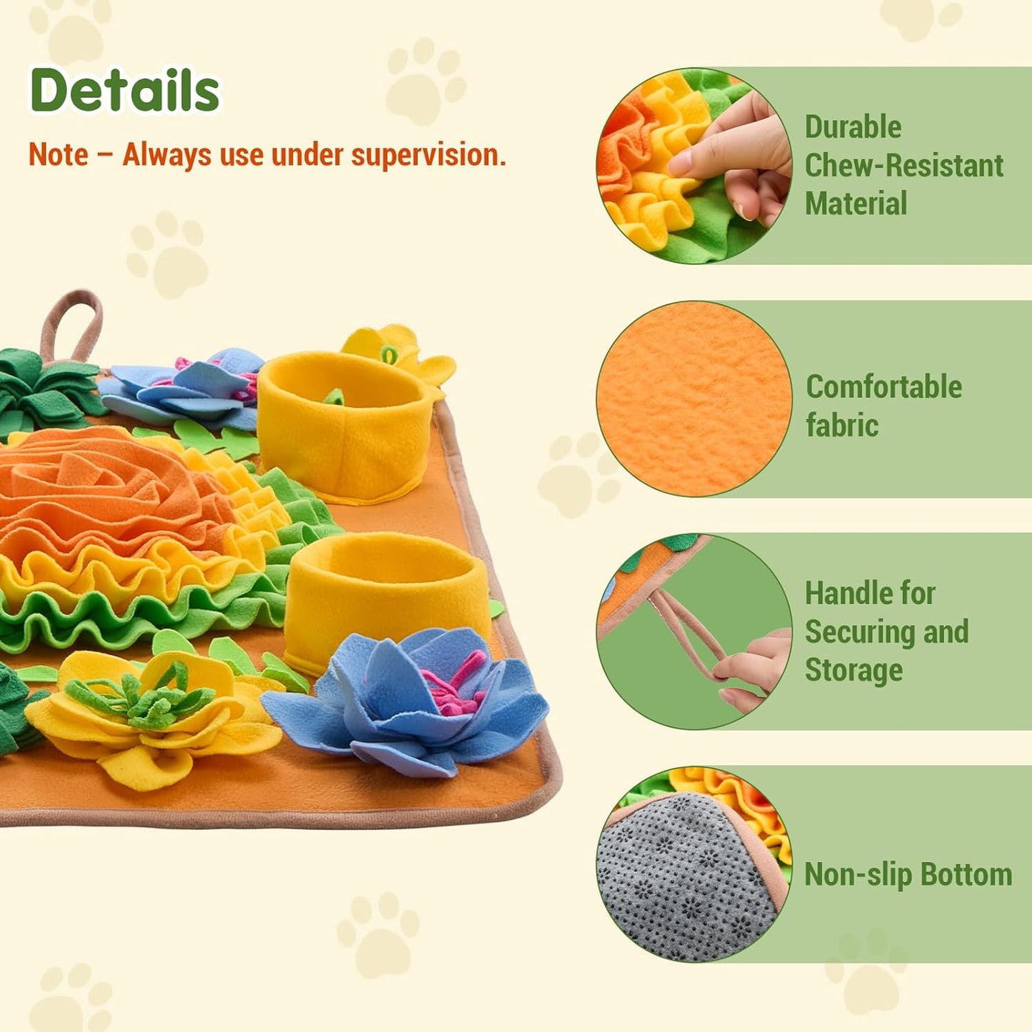 Dog Snuffle Mat – Interactive Slow Feeder Puzzle Toy