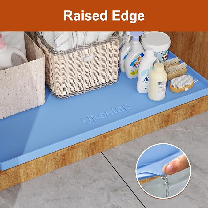 Waterproof Silicone Mat – Raised Edge Spill Protection Tray