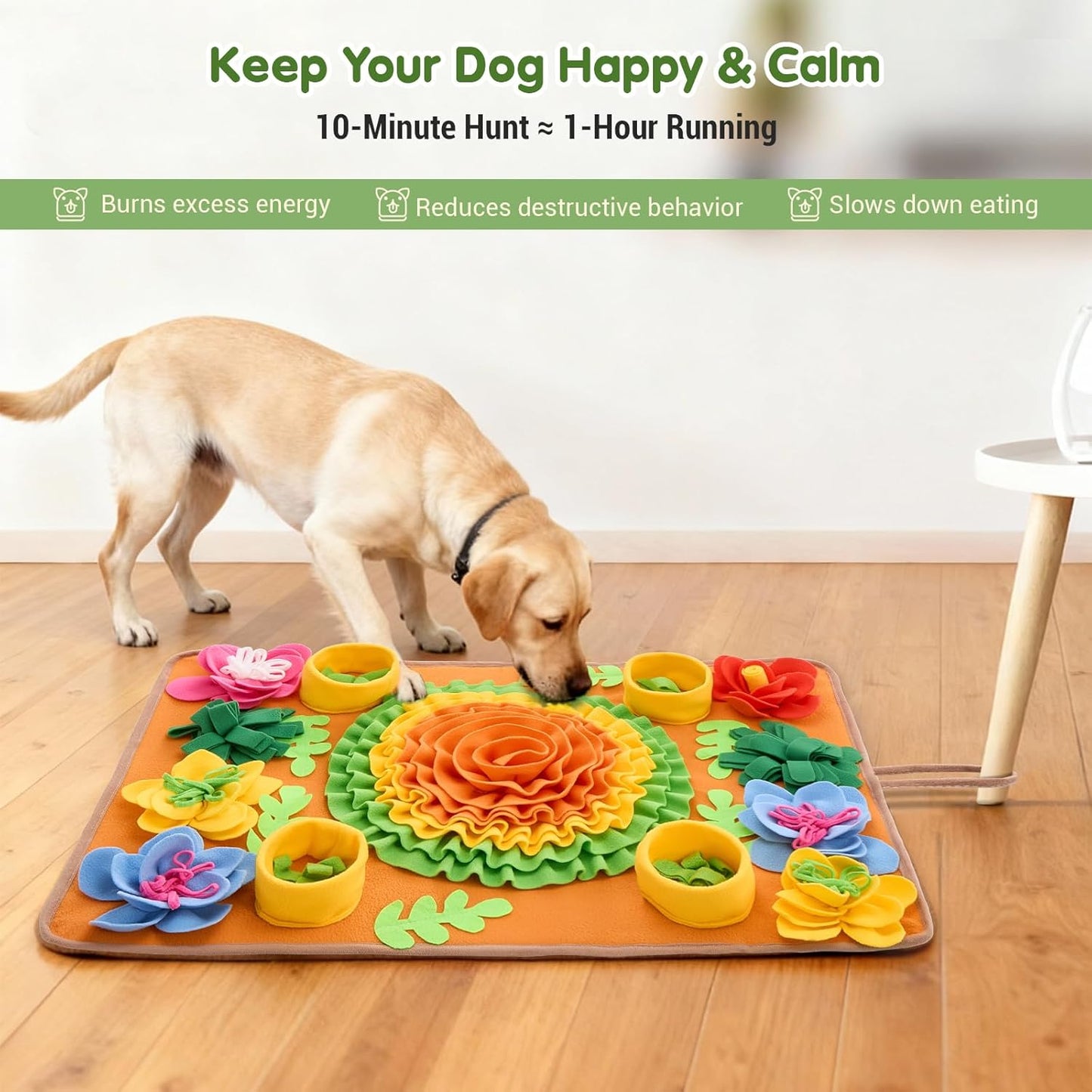 Dog Snuffle Mat – Interactive Slow Feeder Puzzle Toy