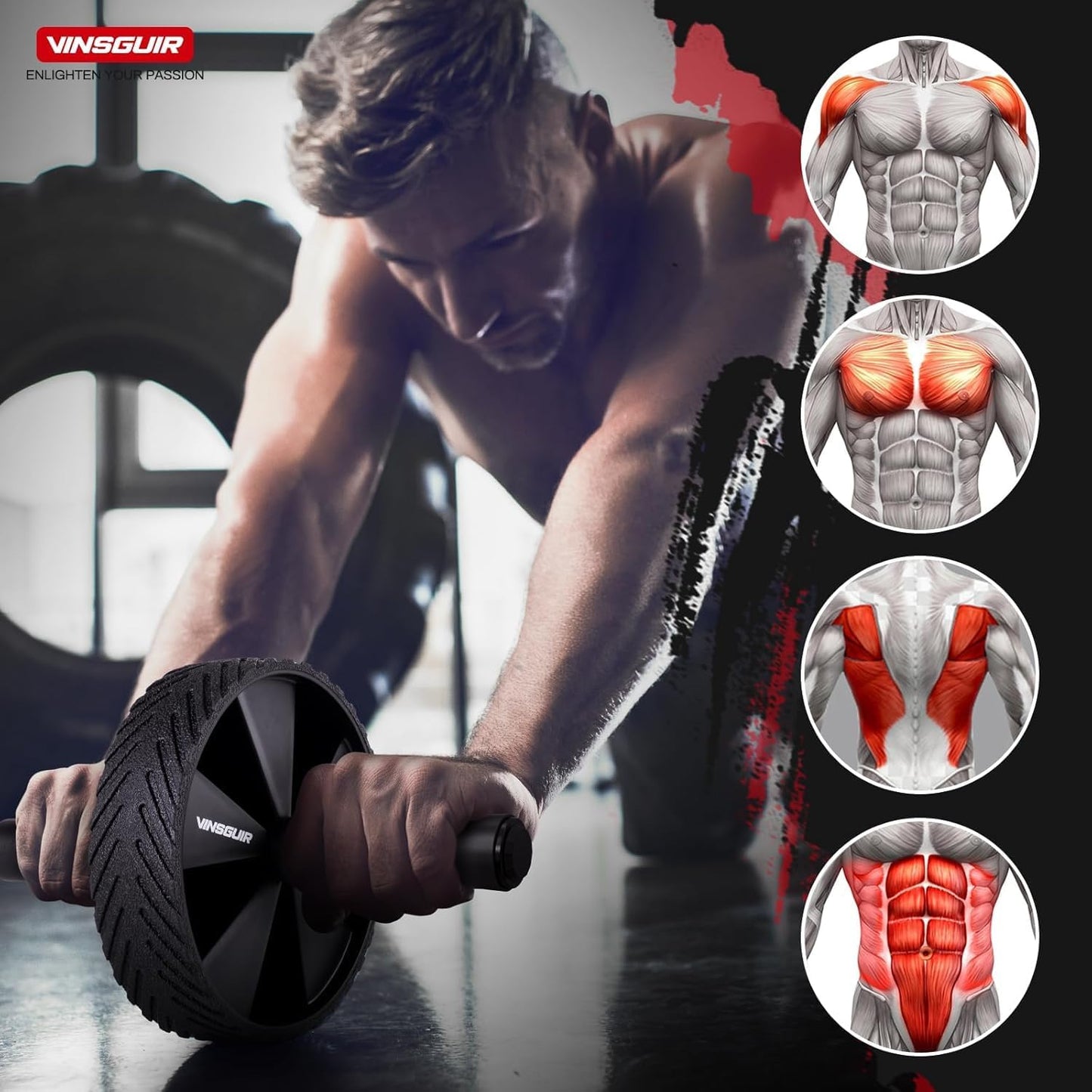 Ab Roller Wheel for Core Strength Training