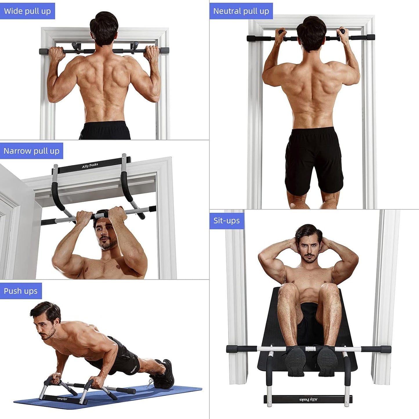 Doorway Pull Up Bar for Upper Body Strength Training