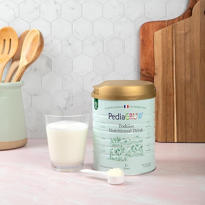 Premium European Toddler Nutritional Milk Drink Powder | Made in France, Grass-Fed Milk | DHA, Iron & Protein | Non-GMO | Great for Smoothies & Picky Eaters | 1 Year and Older - 28.2 Oz