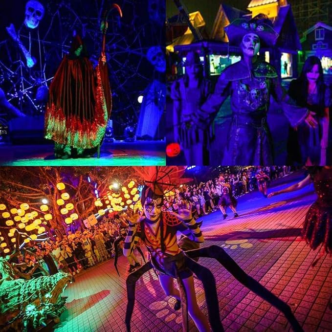 10W LED Black Lights,Blacklight Flood Light with Plug IP66 Waterproof,Outdoor Blacklight for Halloween Dance Party, Glow in The Dark, Aquarium, Body Paint, Fluorescent Poster, 5 Pack
