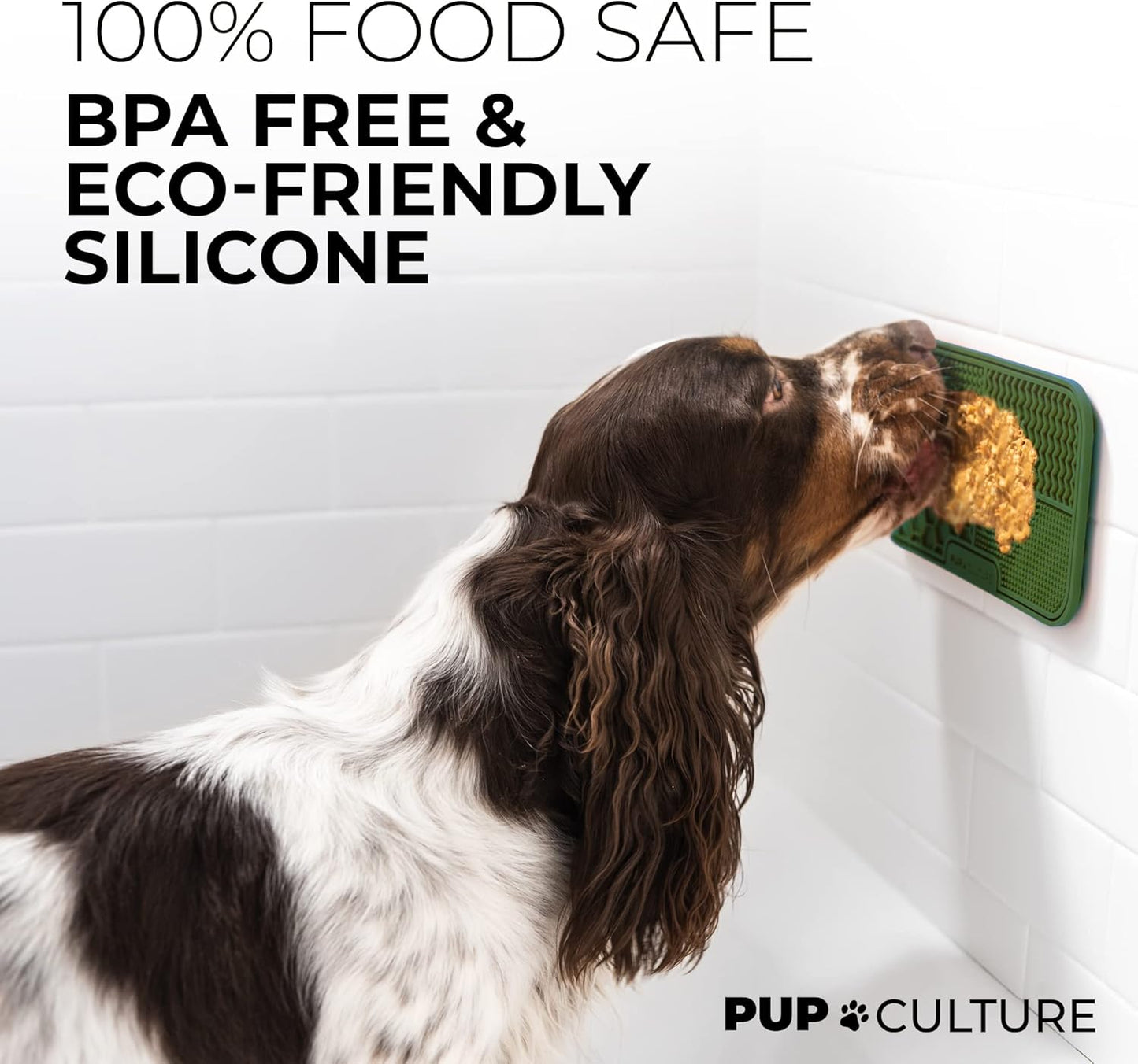 Pup Culture Dog Lick Mat for Dogs, Feeding Pad for Anxious Pets Plus 4