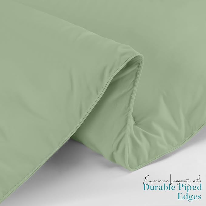 Utopia Bedding Comforter Duvet Insert, Quilted Comforter with Corner Tabs, Box Stitched Down Alternative Comforters Queen Size (Sage Green)