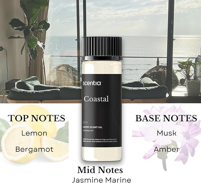 Scentia Hotel Diffuser Oil | Aromatherapy Fragrances Inspired by 5-Star Hotels | Luxurious Scents Gift Set - 3 x 20ml Bottles Set - The 1 Hotel Miami, W Hotels - Thanksgiving & Holiday Gift