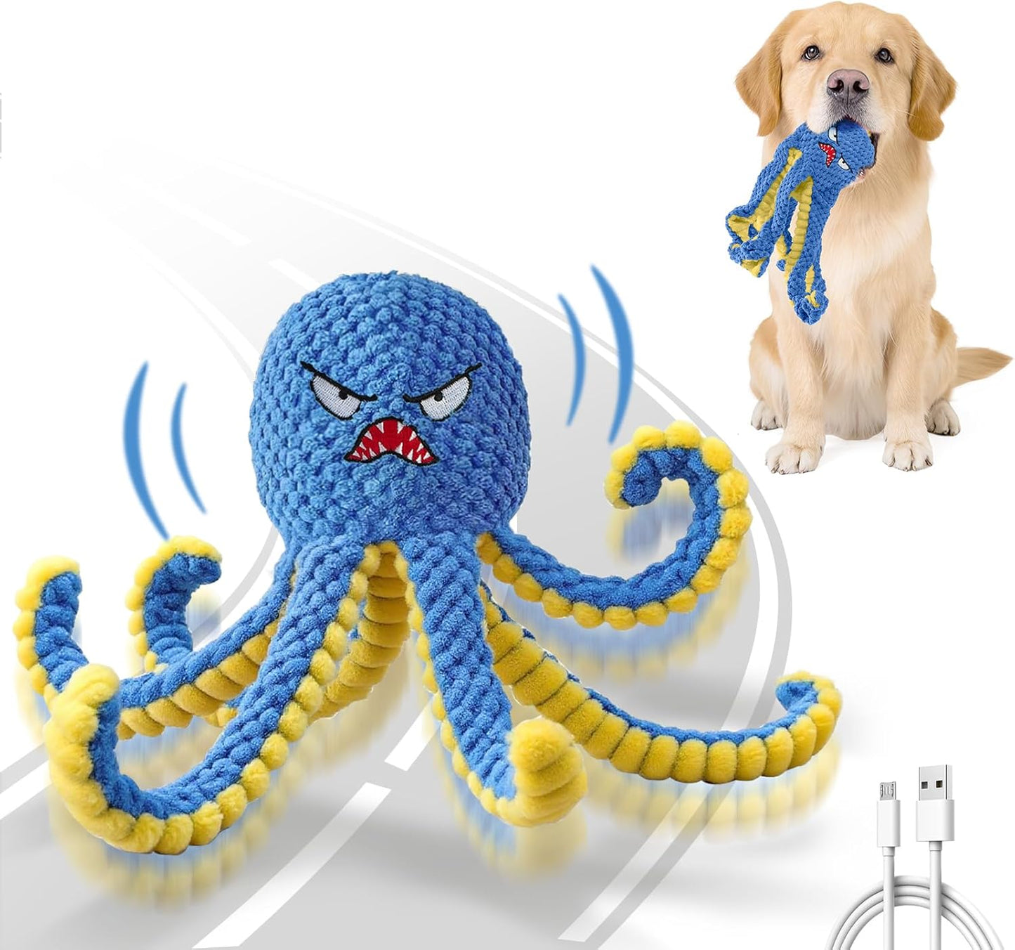 Automatic Jumping Octopus Dog Toy – Interactive Smart Dog Toy