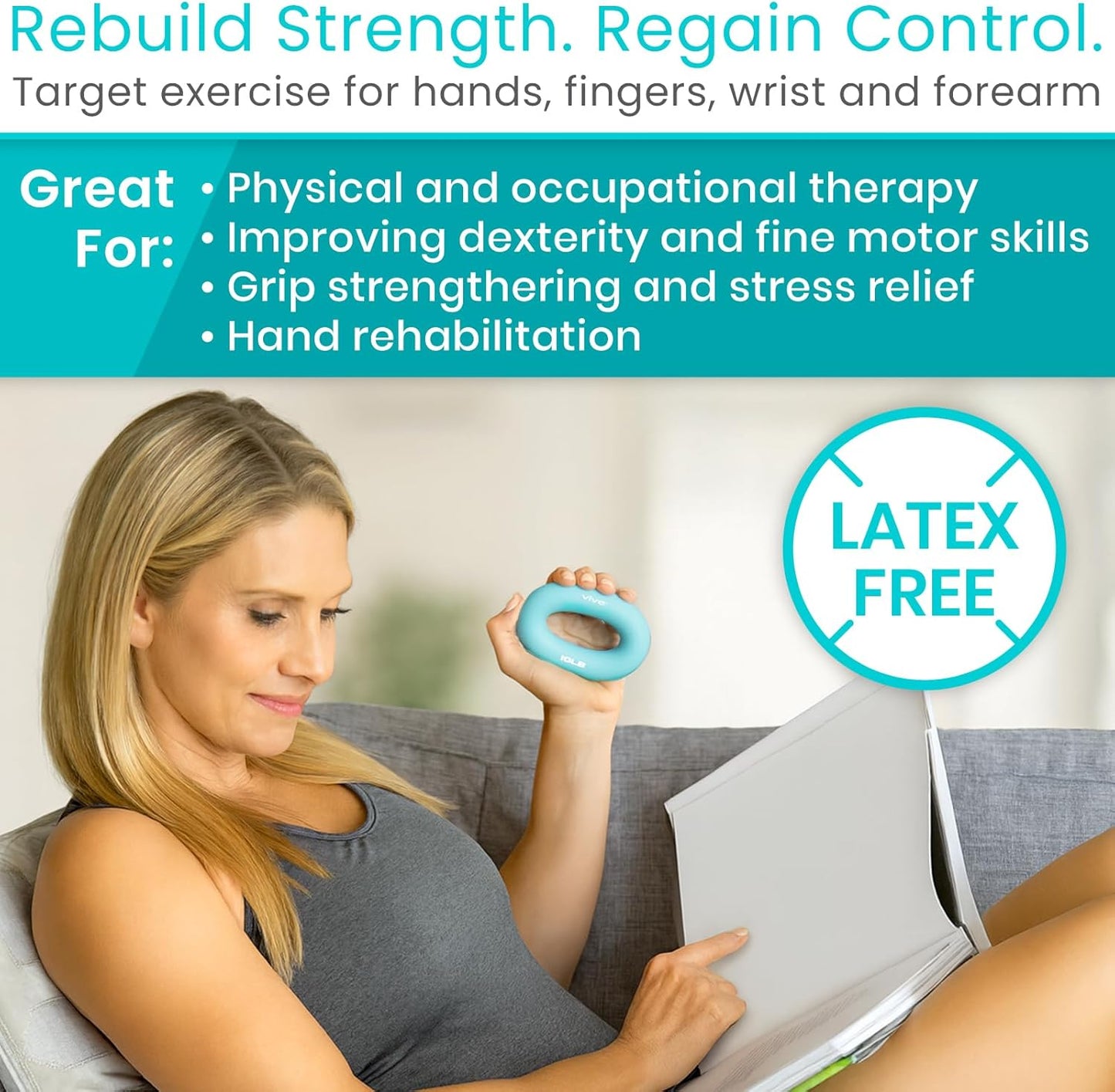 Hand Grip Strengthener Ring – Finger & Forearm Training Tool