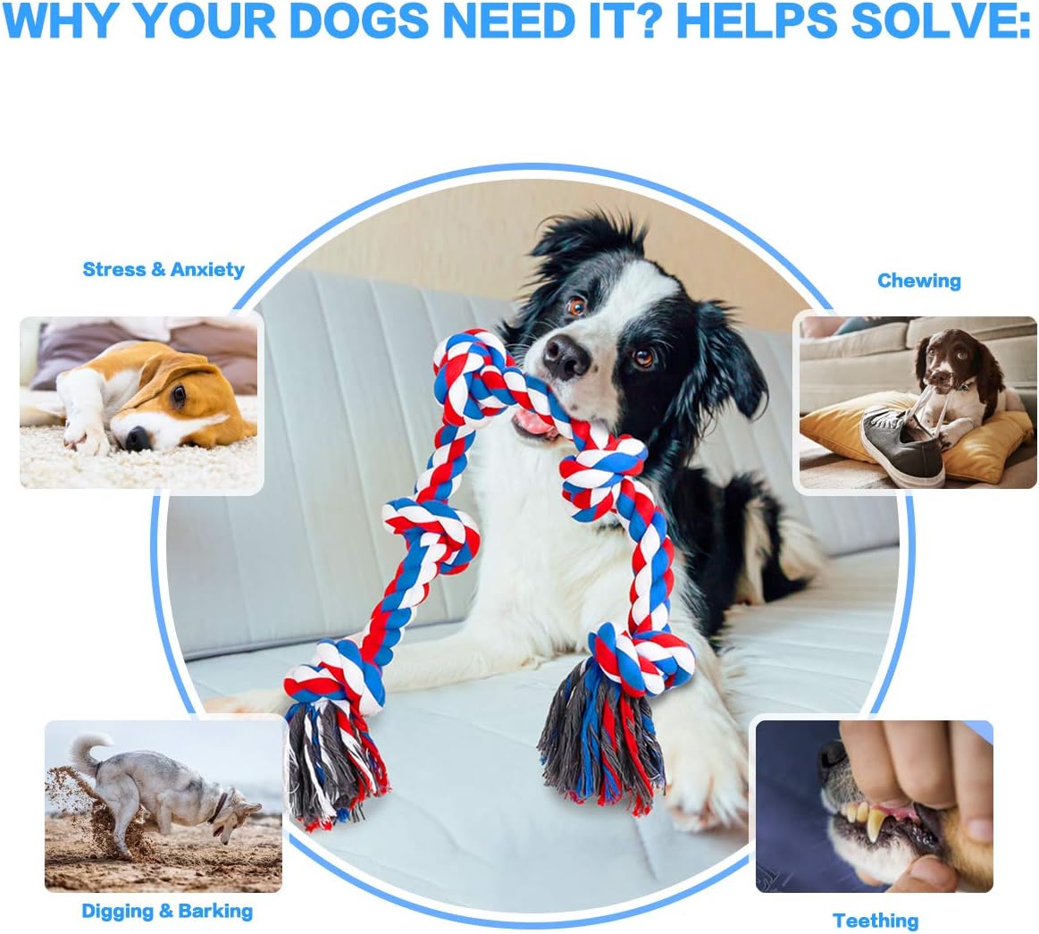 Heavy Duty Rope Tug Toy for Dogs – Durable Chew & Training Toy