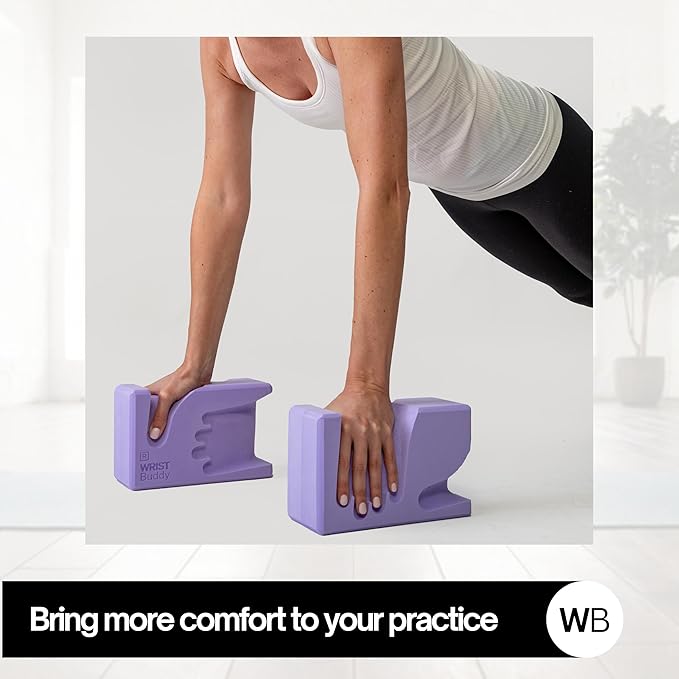 WRISTBuddy® Yoga Blocks 2-Pack (Left + Right) — Ergonomic, Hand-Shaped EVA Blocks for Wrist Relief & Better Grip | Doctor-Designed Support for Yoga, Pilates, Handstands, Push-Ups & Rehab