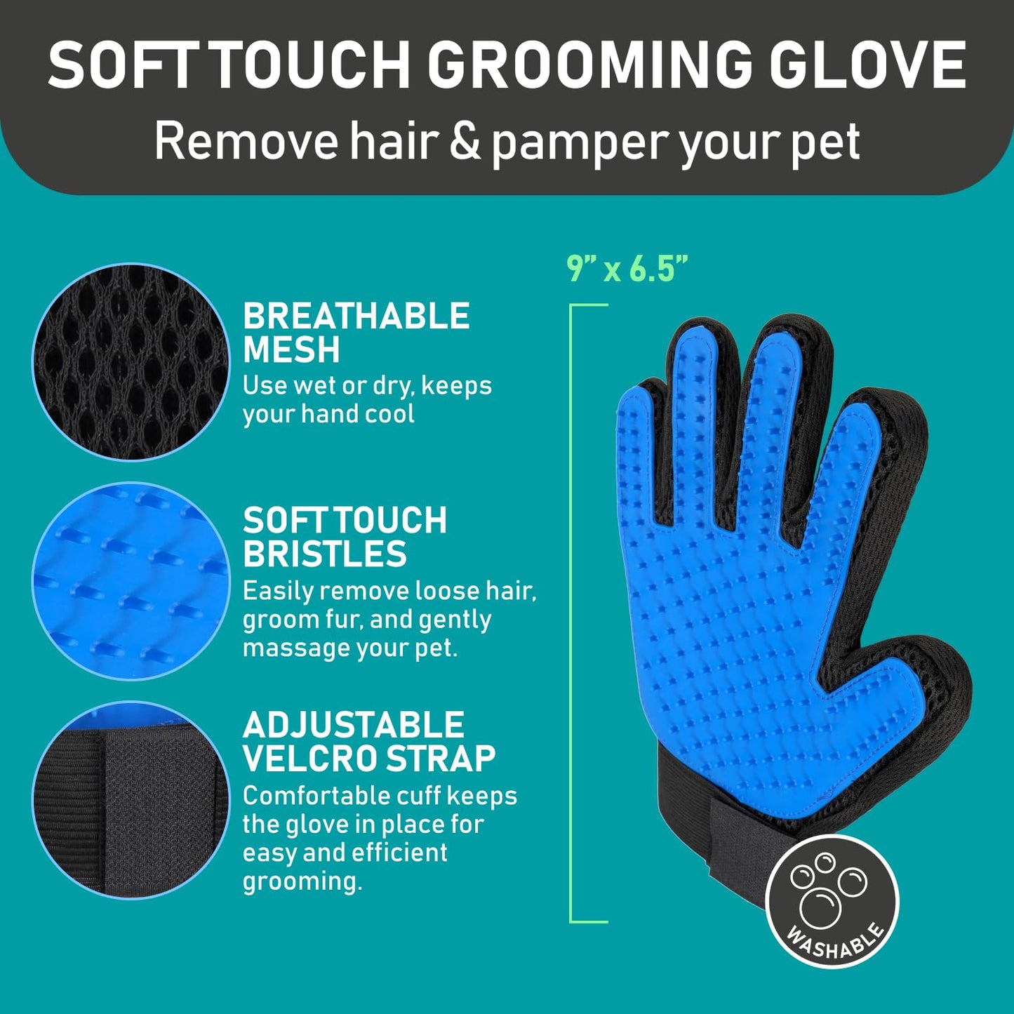 Pet Grooming Brush & Gloves Set – Deshedding & Massage Kit for Dogs & Cats