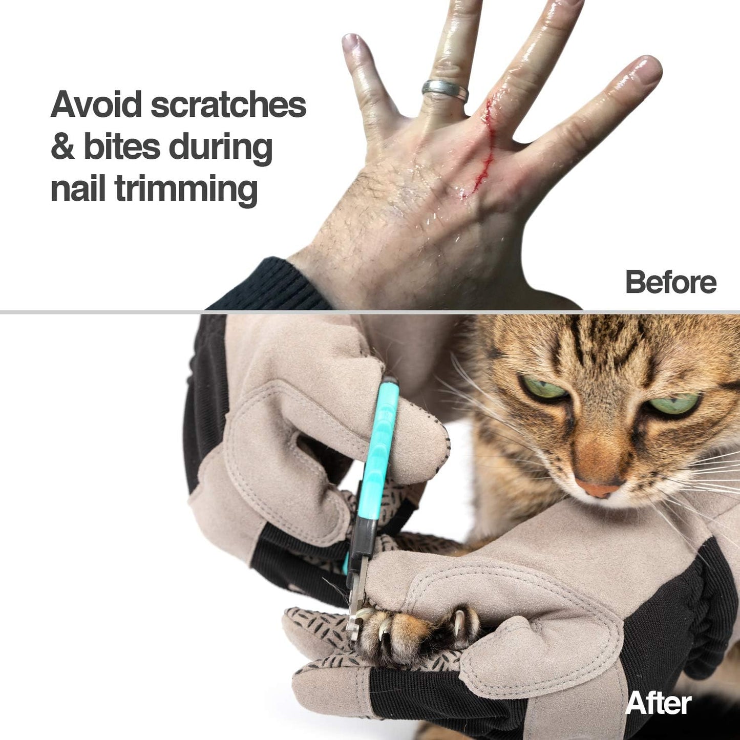 Protective Pet Grooming Glove for Dogs & Cats