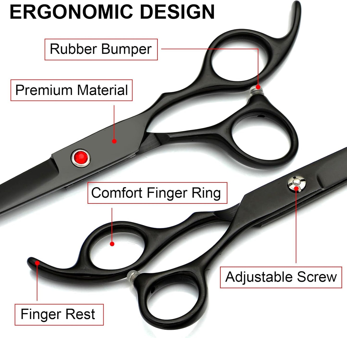 Professional Pet Grooming Scissors Kit
